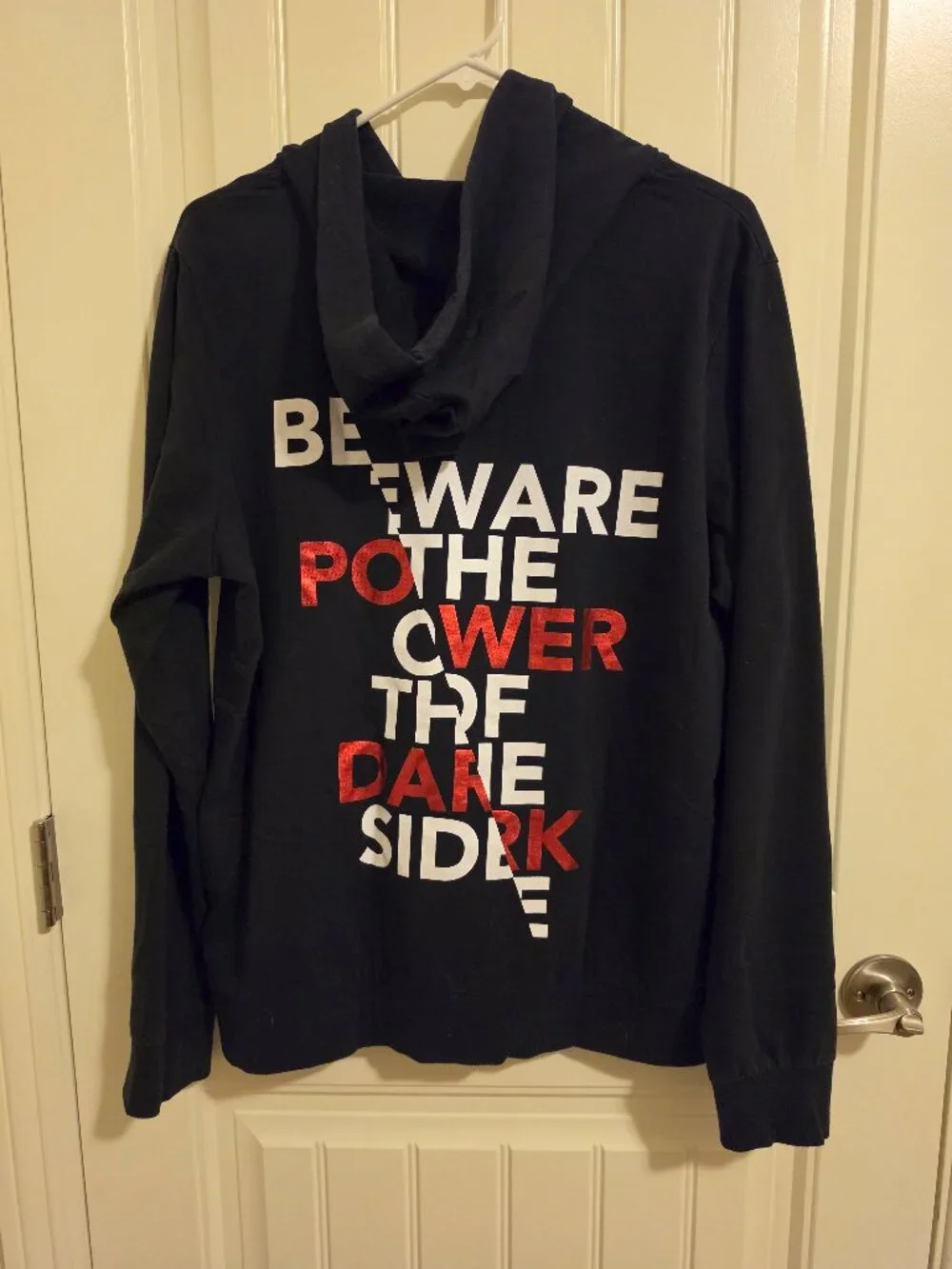 Star Wars The Last Jedi “Beware the Power of the Dark Side” Hoodie DisneyPark XL